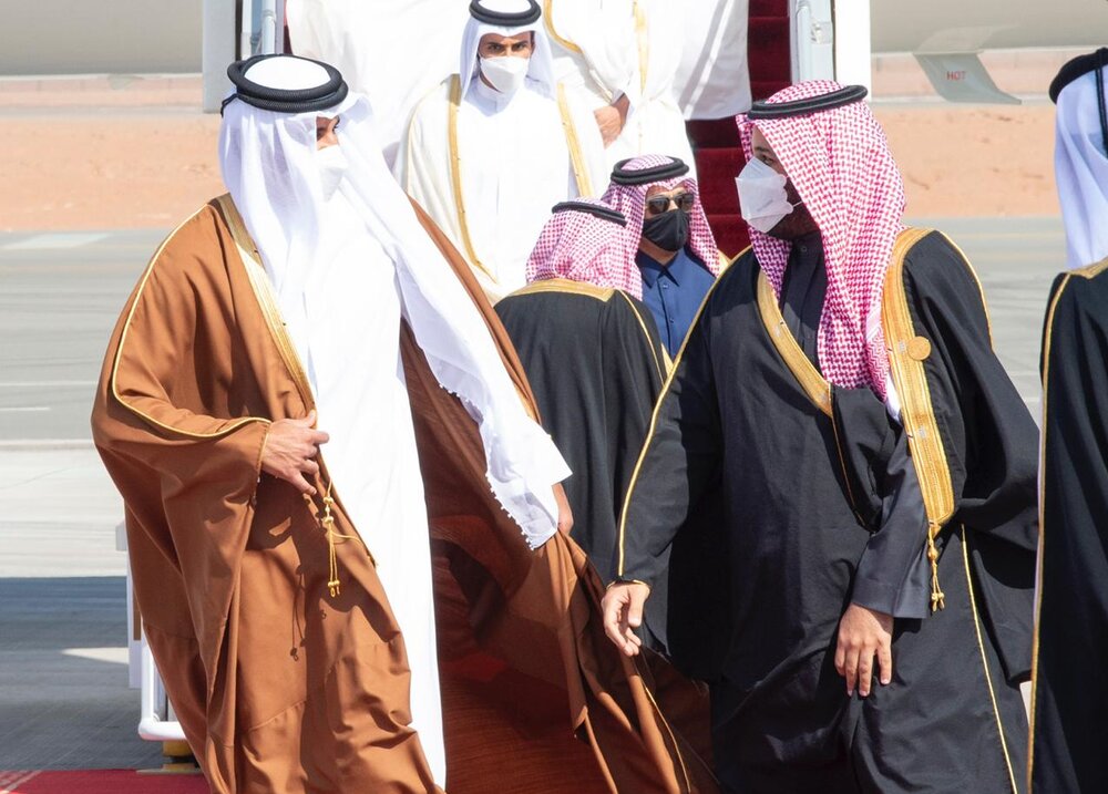 امیر-قطر-از-ولیعهد-عربستان-استقبال-کرد