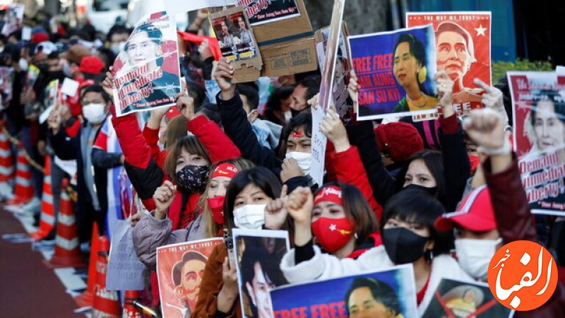 تظاهرات-اتحادیه-شهروندان-میانمار-در-ژاپن