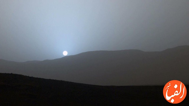 عکسی-زیبا-از-غروب-خورشید-در-مریخ