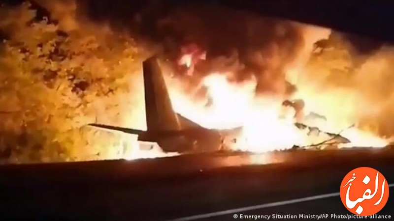 هواپیمای-نظامی-اوکراینی-با-۱۴-سرنشین-سقوط-کرد