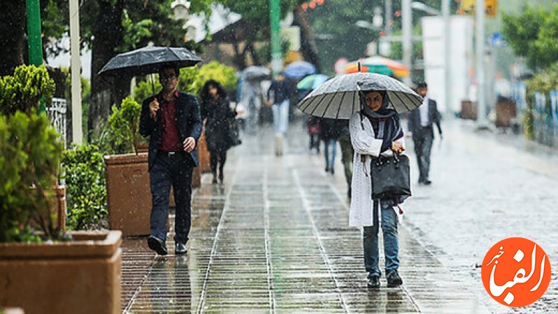 بارش-باران-در-۱۴-استان-نفوذ-توده-هوای-سرد-به-کشور