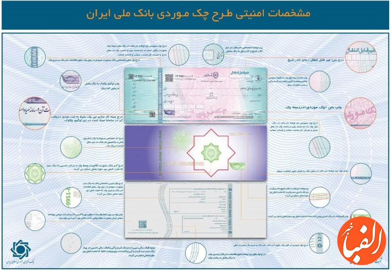 مشخصات-امنیتی-چک-موردی-بانک-ملی-ایران