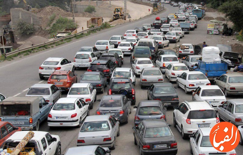 ترافیک-سنگین-در-آزادراه-کرج-تهران