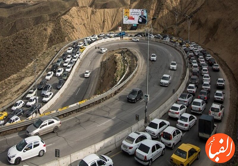 آخرین-وضعیت-ترافیکی-جاده-های-کشور-ترافیک-سنگین-در-جاده-چالوس