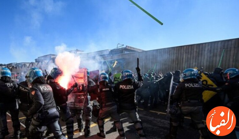 پلیس-ایتالیا-تظاهرکنندگان-حامی-فلسطین-را-سرکوب-کرد