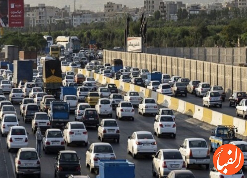 وضعیت-جاده-ها-ترافیک-سنگین-در-آزادراه-تهران-کرج